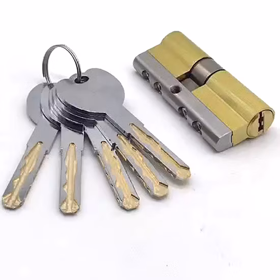 Brass Double Open Safe Lock Cylinder Normal or Computer Keys