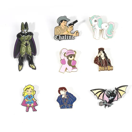 Wholesale China Manufacturers Cartoon Badge Custom Lapel Pin Cute Hard Soft Enamel Pins 