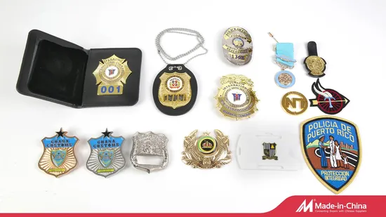 China Wholesale Fashion Promotional Promotion Products Metal Craft Gifts Item Custom Soft Hard Enamel Metal Police Army Military Badges Emblem Lapel Pin 