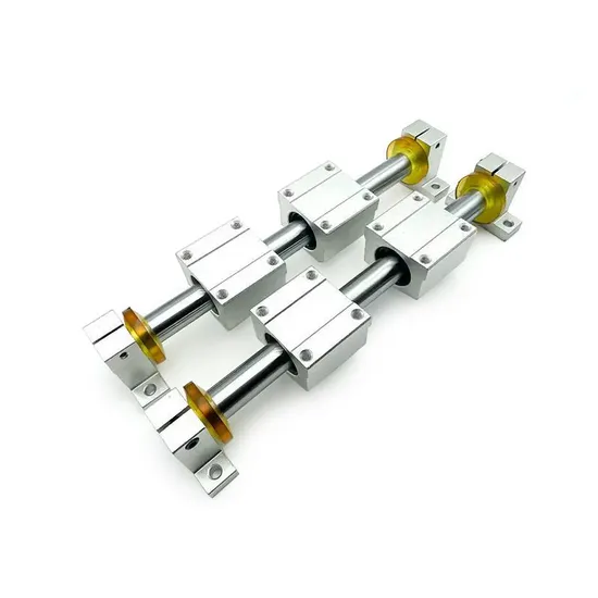 Linear Optical Axis Guide Rail Slider Set High Precision Super Smooth High Hardness High Wear Resistance Support Customization 
