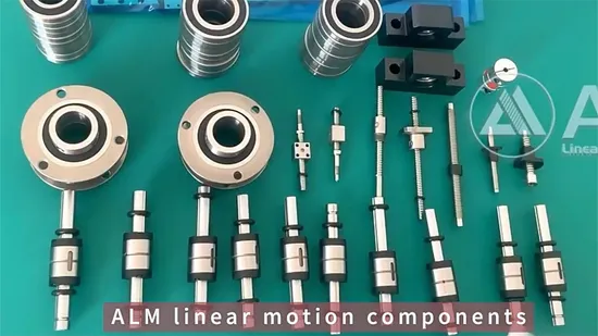 Wholesale Low Noise Integrated Ball Screw Highly Rigid Support Bearing Rotary Linear Ball Screw Spline 