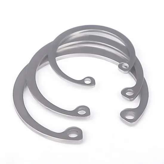 SUS 304 316 Hole Retaining Washers C Type Hole Internal Shaft Retaining Rings 