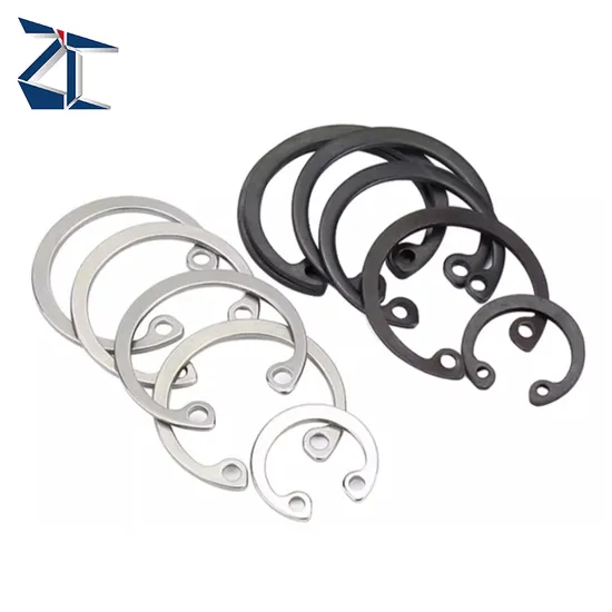 Customized High Quality Manufacturer Circlip Steel Black Internal Lock Washers Normal Type Retaining Ring for Bores DIN 472 
